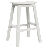 Garden Bar Set 4 pcs White HDPE 3335804