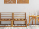 Outdoor Middle Sofa Solid Acacia Wood Natural 59 x 63 x 73 cm 900453