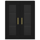 Wall Mounted Cabinet Black 69.5x34x90 cm 828469