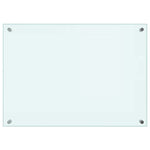 Kitchen Backsplashes 2 pcs White 70x50 cm Tempered Glass 3315784