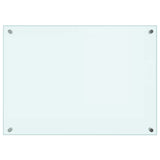 Kitchen Backsplashes 2 pcs White 70x50 cm Tempered Glass 3315784
