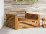 2 Piece Outdoor Sofa Natural 3436399