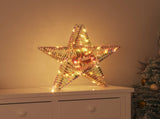 3D Star with 50 LEDs Warm white 55 x 52.5 x 9 cm PET 42019102