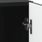 Bedside Cabinet Black 43 x 34.5 x 50 cm Engineered Wood 894797