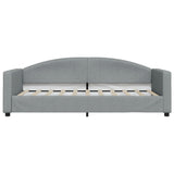 Daybed with Mattress Blue Light Grey 90x190 cm Fabric 3197255