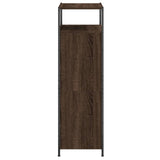 Shoe Cabinet Brown Oak 60x34x112 Engineered Wood 840033