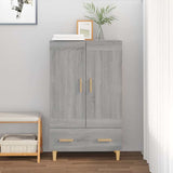 Highboard Grey Sonoma 70x31x115 cm Engineered Wood 817484