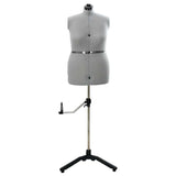 Adjustable Dress Form Female Height Adjustable Grey L Velvet 42018610