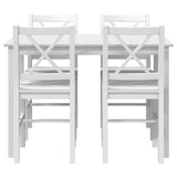 5 Piece Dining Set White 240883
