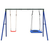 Outdoor Swing Set with Swing and Nest Swing 3283606