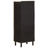 Highboard White Wash Finish 40 x 33 x 110 cm Solid Mango Wood 4017893