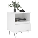 Bedside Cabinet White 40x35x50 cm Engineered Wood 830620
