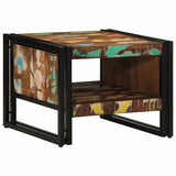 Coffee Table Multicolour 50x50x38 cm Solid Wood Reclaimed 4102714