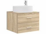 Bathroom Furniture Set 3 pcs Sonoma Oak 49.5 x 44.5 x 65.5 cm 3405957