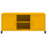 TV Cabinet Mustard Yellow 100.5x39x43.5 cm Steel 846665