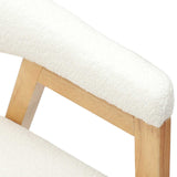 Dining Chairs 2 pcs Natural 54 x 57 x 73 cm Solid Rubber Wood 42020428