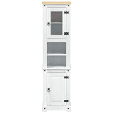 Bathroom Cabinet White 50 x 40 x 185 cm Solid Pine Wood 42024958