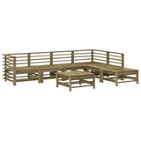 7 Piece Garden Lounge Set Impregnated Wood Pine 3186444