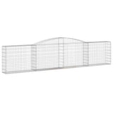 Arched Gabion Baskets 20 pcs 400x30x80/100 cm Galvanised Iron 3146863