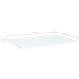 805250 Bookshelf Boards 4 pcs White 60x40x1,5 cm Engineered Wood