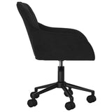 Office Chair Height Adjustable Black 56 x 61.5 x 72 cm Velvet 42025224