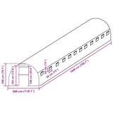 Greenhouse Replacement Cover 300x1800x200 cm Green 316441