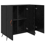 Sideboard Black Oak 89.5 x 34 x 80 cm Engineered Wood 879578