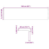 Window Sills 2 pcs Light Brown 160x40x2 cm Solid Wood Oak 4009164