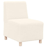 Modular Sofa Unit Armless 3 pcs Cream 55 x 74 x 82 cm 3399828