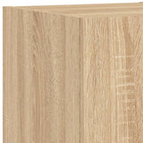 5 Piece TV Wall Cabinets with LED Lights Sonoma Oak 3216862