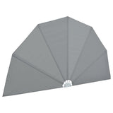 Collapsible Terrace Side Awning Grey 160 cm 44575