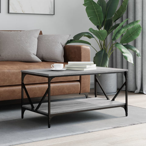 ZNTS Coffee Table Grey Sonoma 90x50x45 cm Engineered Wood 835387