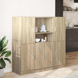 3 Piece Kitchen Cabinet Set Sonoma Oak Engineered Wood 3324153
