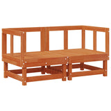 Garden Lounge Set 7 pcs Wax Brown Solid Pine Wood 3418107