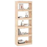 Book Cabinet/Room Divider 60x30x167.5 cm Solid Wood Pine 808173