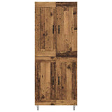 Highboard Old Wood 69.5 x 34 x 180 cm Engineered Wood 3415613