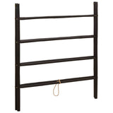 Double-Sided Blanket Ladder Black 90 x 50 x 100 cm Bamboo 42027171