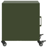 ZNTS Bedside Cabinets 2 pcs Olive Green 36x39x43.5 cm Steel 846623