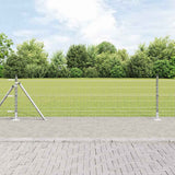 Welded Wire Fence with Concrete Base 25 x 0.4 m 3351028