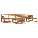 Outdoor Sofa Set 6 pcs Natural Solid Acacia Wood 3367472
