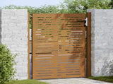 Garden Gate 100x125 cm Corten Steel Square Design 153252