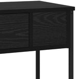 Console Table Black oak 100 x 34.5 x 75 cm Engineered wood 883512