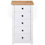 ZNTS Sideboard White 46x40x89 cm Pine Panama Range 282651