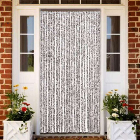 Insect Curtain Brown and Beige 100x220 cm Chenille 284278