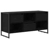 TV Cabinet Black Oak 100 x 36 x 49.5 cm Engineered Wood 886504