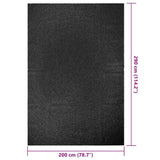 Rug ZIZUR Anthracite 200x290 cm Jute Look Indoor and Outdoor 4010351