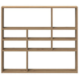 Wall Shelf Artisan Oak 90x16x78 cm Engineered Wood 856070