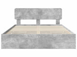 Bed Frame Concrete Grey 120 x 200 cm Engineered Wood 3412202