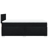Box Spring Bed with Mattress Black 100x200 cm Fabric 3285794
