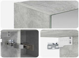 Bathroom Mirror Cabinet Concrete Grey 80 x 14.5 x 70 cm 889114